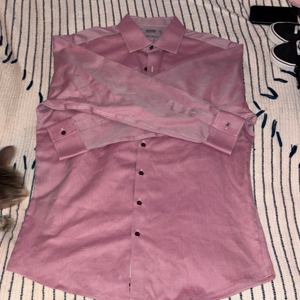 Men's Dress Shirt - Pink - MURANO